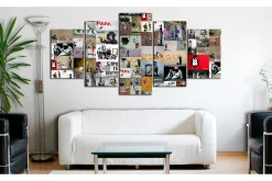 Lerretsbilder|Lerretsbilder-Bilde Art Of Collage Banksy Iv 200x100 Flerfarget