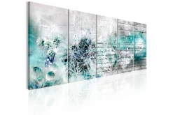 Lerretsbilder|Lerretsbilder-Bilde Covered With Ice 200x80 Blå,Flerfärgad