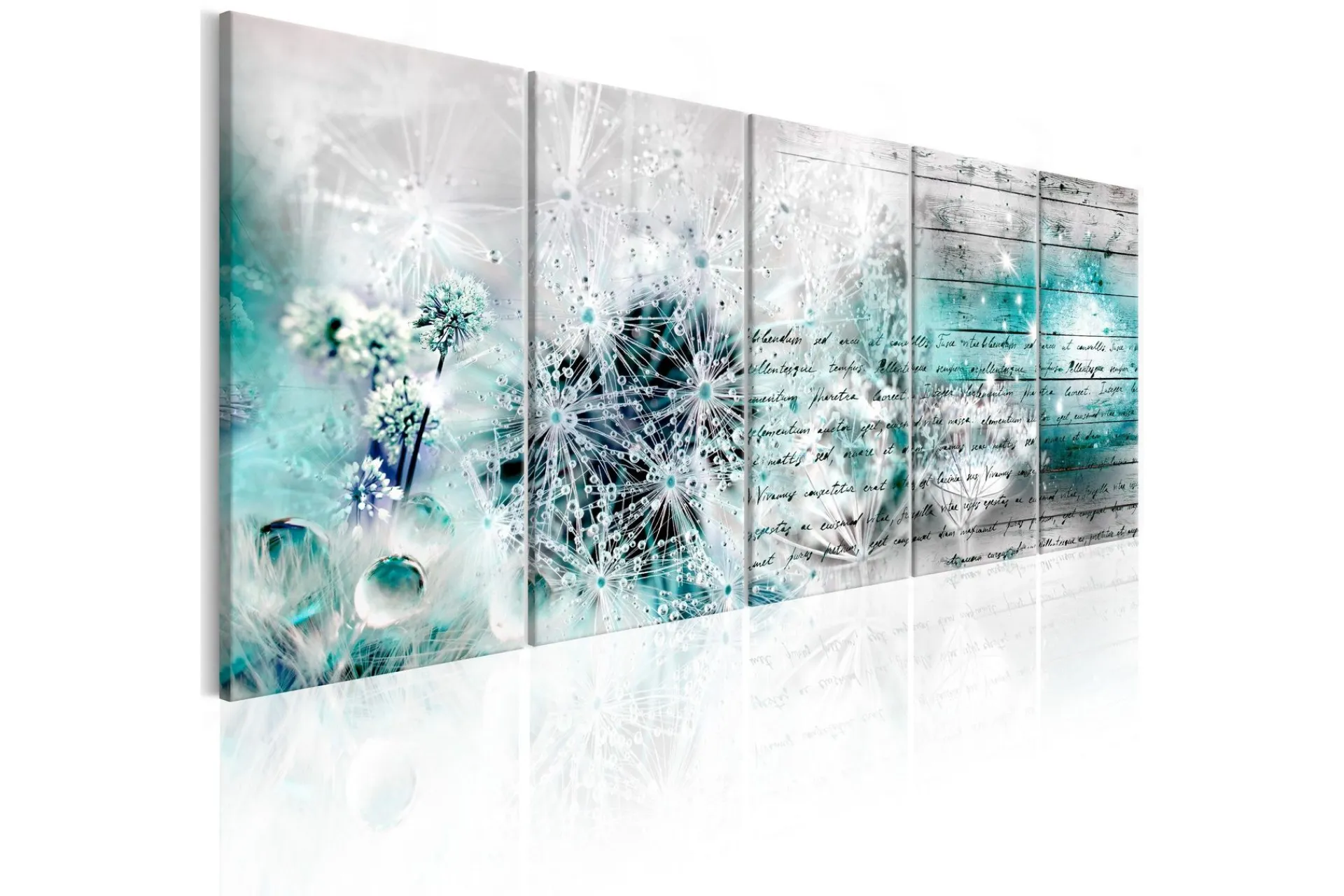 Lerretsbilder|Lerretsbilder-Bilde Covered With Ice 200x80 Blå,Flerfärgad