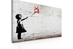 Bilde Girl With Tv Banksy 60x40