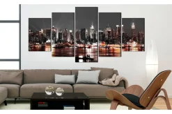 Lerretsbilder|Lerretsbilder-Bilde Grey City 200x100 Brun