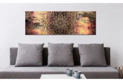 Lerretsbilder|Lerretsbilder-Bilde Mandala Sunny Poetry 135x45 Flerfärgad