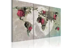 Lerretsbilder|Lerretsbilder-Bilde Map of the World: Full Moon 90x60