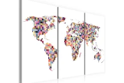 Lerretsbilder|Lerretsbilder-Bilde Map of the World 90x60