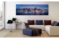 Lerretsbilder|Lerretsbilder-Bilde New York Nights 150x50 Blå
