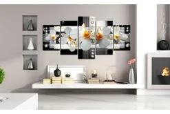 Lerretsbilder|Lerretsbilder-Bilde Sunny Orchids 200x100 Hvit