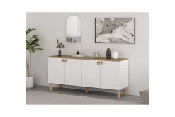 Gangbord|Avlastningsbord-Bingdi Konsollbord 180 cm Hvit