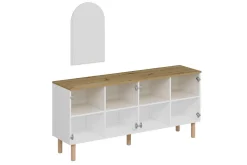 Gangbord|Avlastningsbord-Bingdi Konsollbord 180 cm Hvit