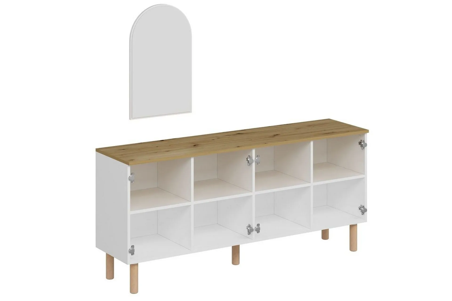 Gangbord|Avlastningsbord-Bingdi Konsollbord 180 cm Hvit