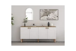 Gangbord|Avlastningsbord-Bingdi Konsollbord 180 cm Hvit
