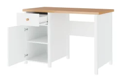 Bioley Skrivebord 110 cm med Oppbevaringsskuff + Skap