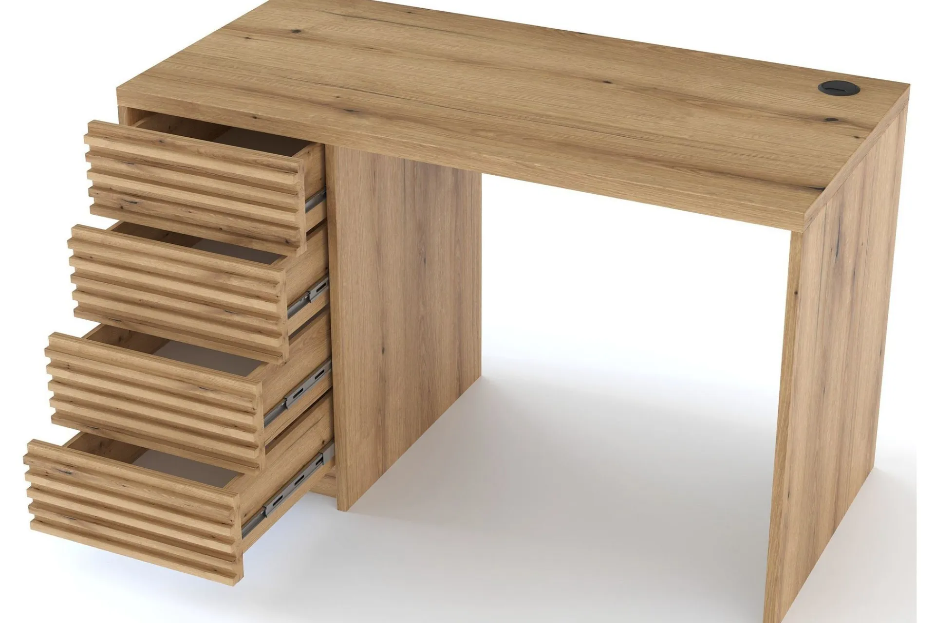 Kontorbord-Bisett Skrivebord 120x60 cm Brun