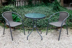 Balkongmøbler-Bistro Bord Grå Grey