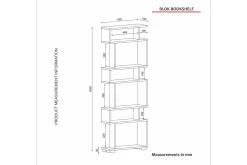 Bokhylle-Blobok Bokhylle 60 cm Beige
