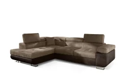 Majestic Furniture Sovesofaer-Bobis Dyp Sovesofa med Sjeselong Venstre 275 cm Lyse brun/Brun