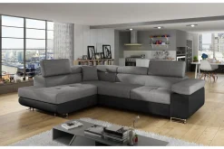 Majestic Furniture Sovesofaer-Bobis Sovesofa med Sjeselong Venstre Lysegrå/Svart