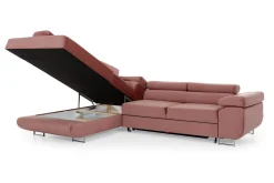 Majestic Furniture Sovesofaer-Bobis Sovesofa med Sjeselong Venstre Lysegrå/Svart