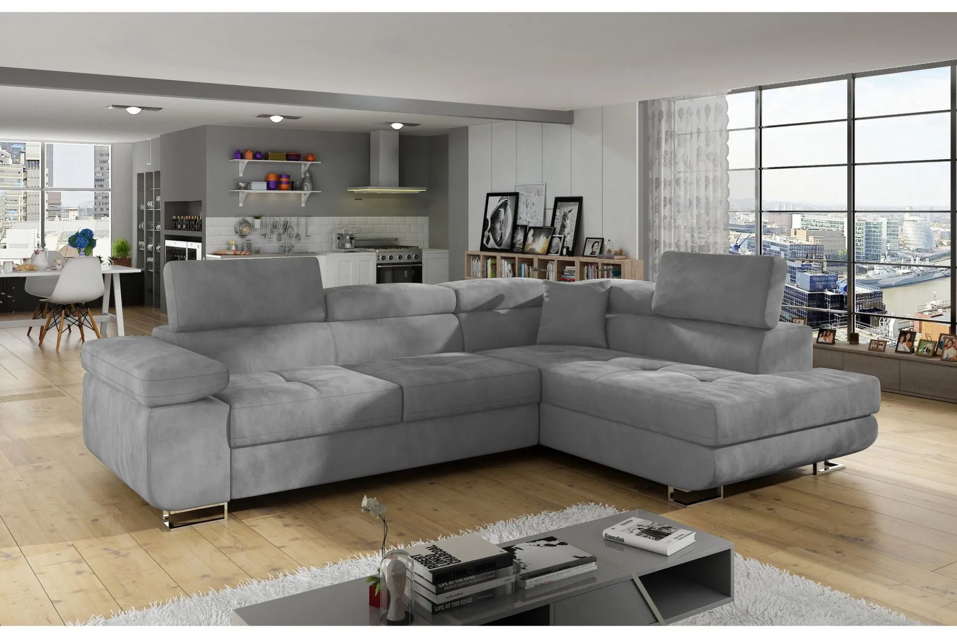 Majestic Furniture Bobis Sovesofa med Sjeselong Høyre