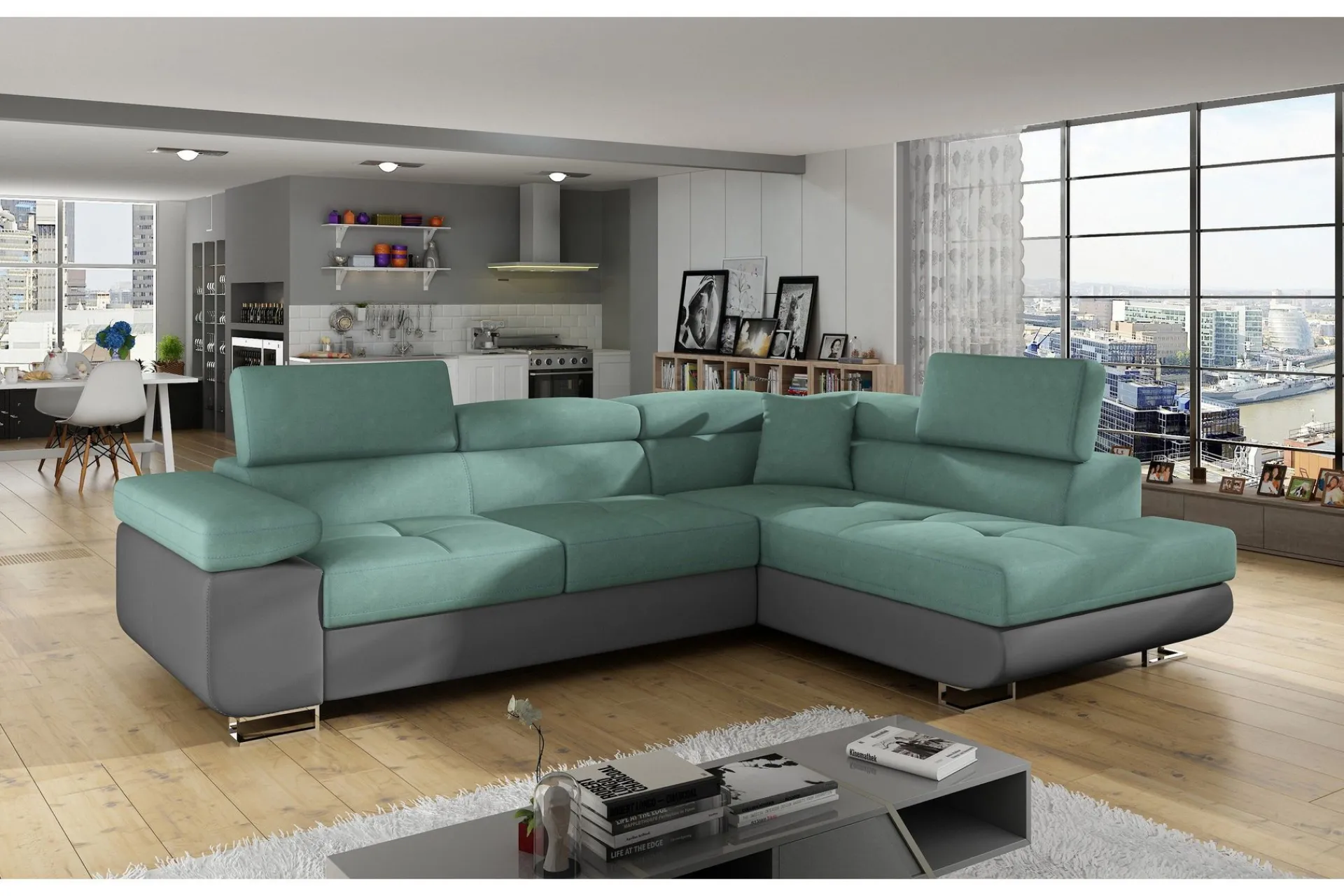 Majestic Furniture Bobis Sovesofa med Sjeselong Høyre