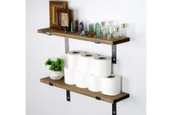 Vegghylle-Bogel Vegghylle 60 cm Valnöt,Svart