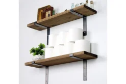 Vegghylle-Bogel Vegghylle 60 cm Valnöt,Svart