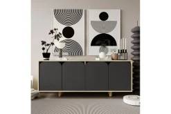 Gangbord|Avlastningsbord-Bohem Konsollbord 180x150 cm Brun,Antracit