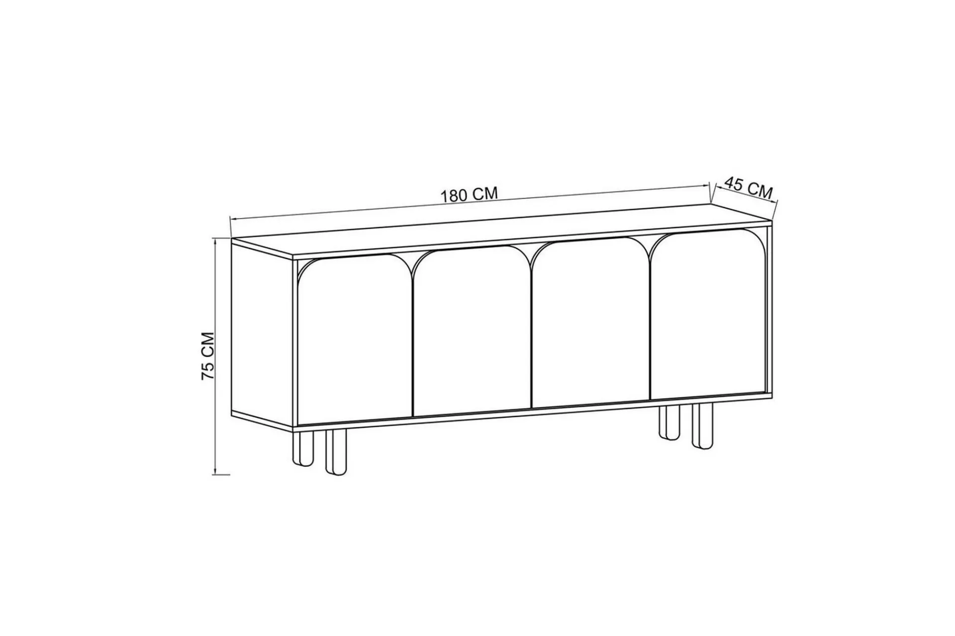 Gangbord|Avlastningsbord-Bohem Konsollbord 180x150 cm Brun,Antracit