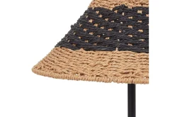 Nattbordslampe|Bordlampe-Boieba Bordlampe 40 cm E27 Svart,Natur