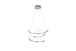 Trio Lighting Taklampe|Kjøkkenlampe-Bologna LED-Hengelampe Krom