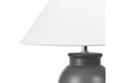 Nattbordslampe|Bordlampe-Bomila Bordlampe 52 cm E27 Svart,Hvit