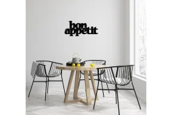 Skilt|Rammer-Bon Appetit 2 Veggdekor Svart
