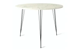 Spisebord & Kjøkkenbord-Bonnick Bord 90 cm Svart,Hvit