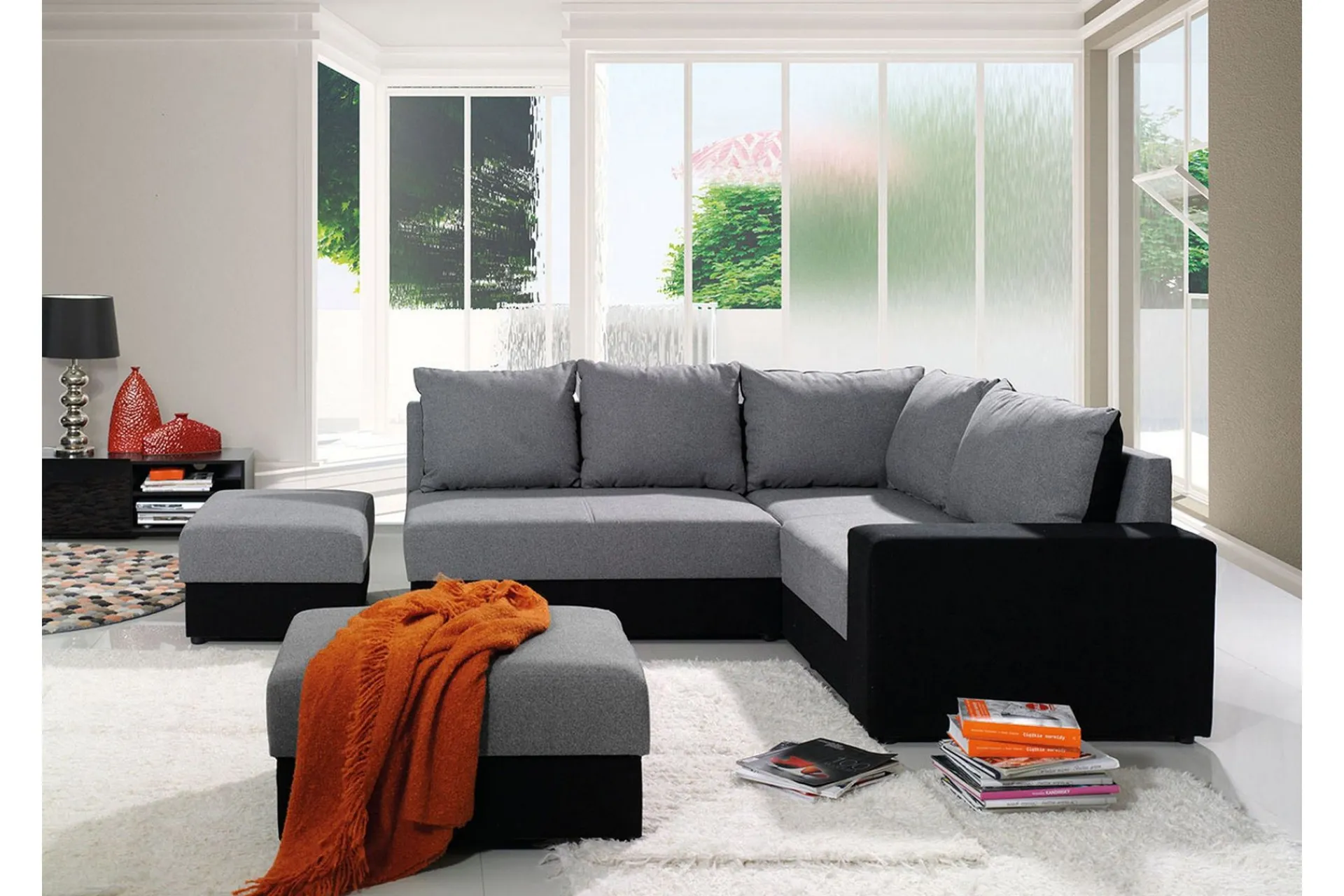 Hjørnesofa-Bono Hjørnesofa 210x190x80 cm Moon 9 + Moon 5