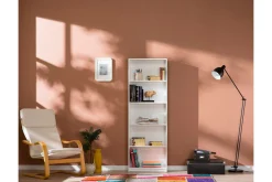 Bokhylle-Bookshelf Hvit
