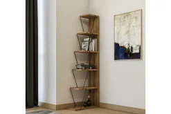 Bookshelf Pine|Svart