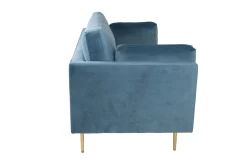 Venture Home Velour Sofa & Fløyel Sofa-Boom Fløyelssofa 3-seter Blå