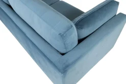 Venture Home Velour Sofa & Fløyel Sofa-Boom Fløyelssofa 3-seter Blå