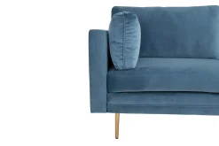 Venture Home Velour Sofa & Fløyel Sofa-Boom Fløyelssofa 3-seter Blå
