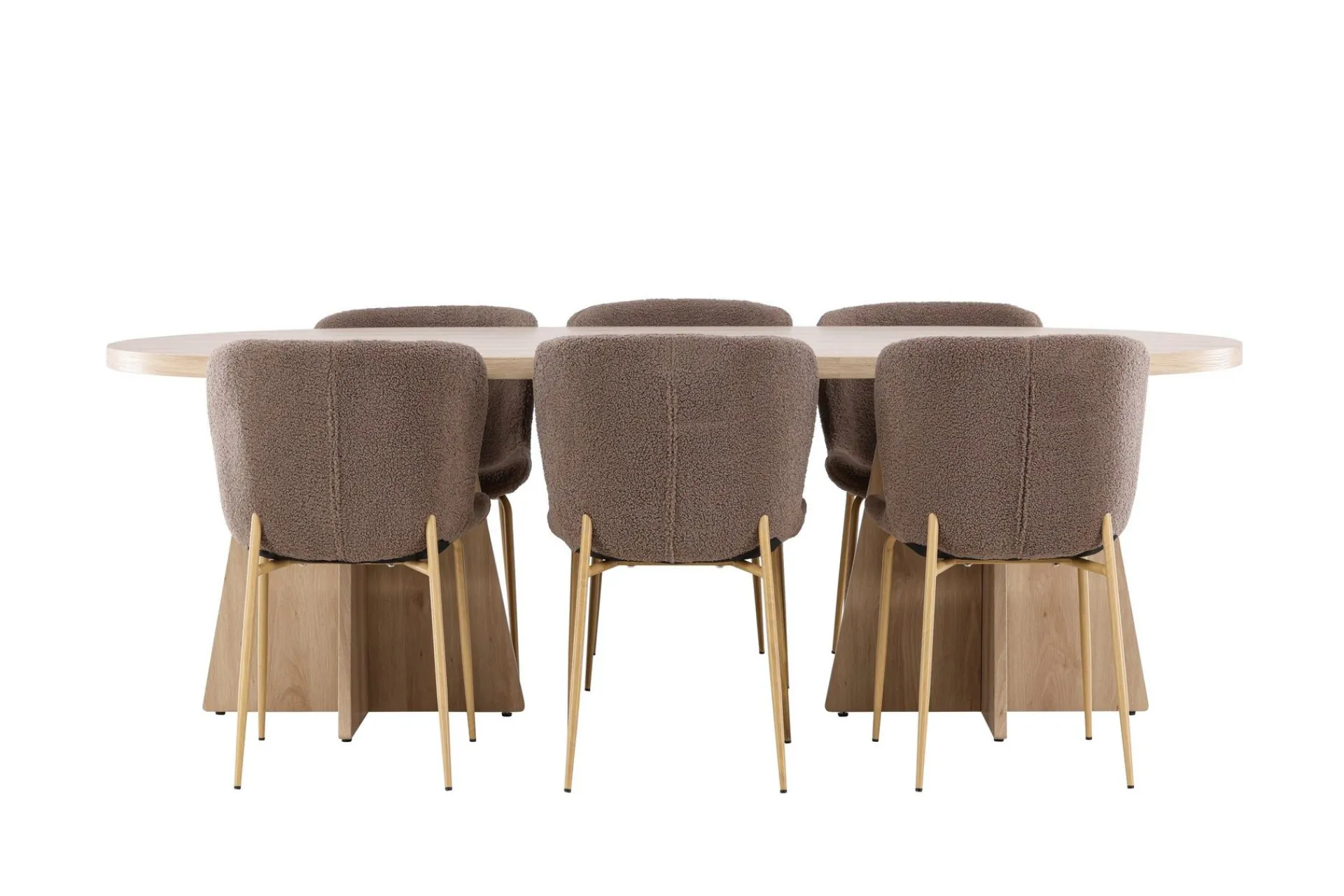 Venture Home Bootcut Spisegruppe 230 cm Rektangulær med 6 Modesto stoler
