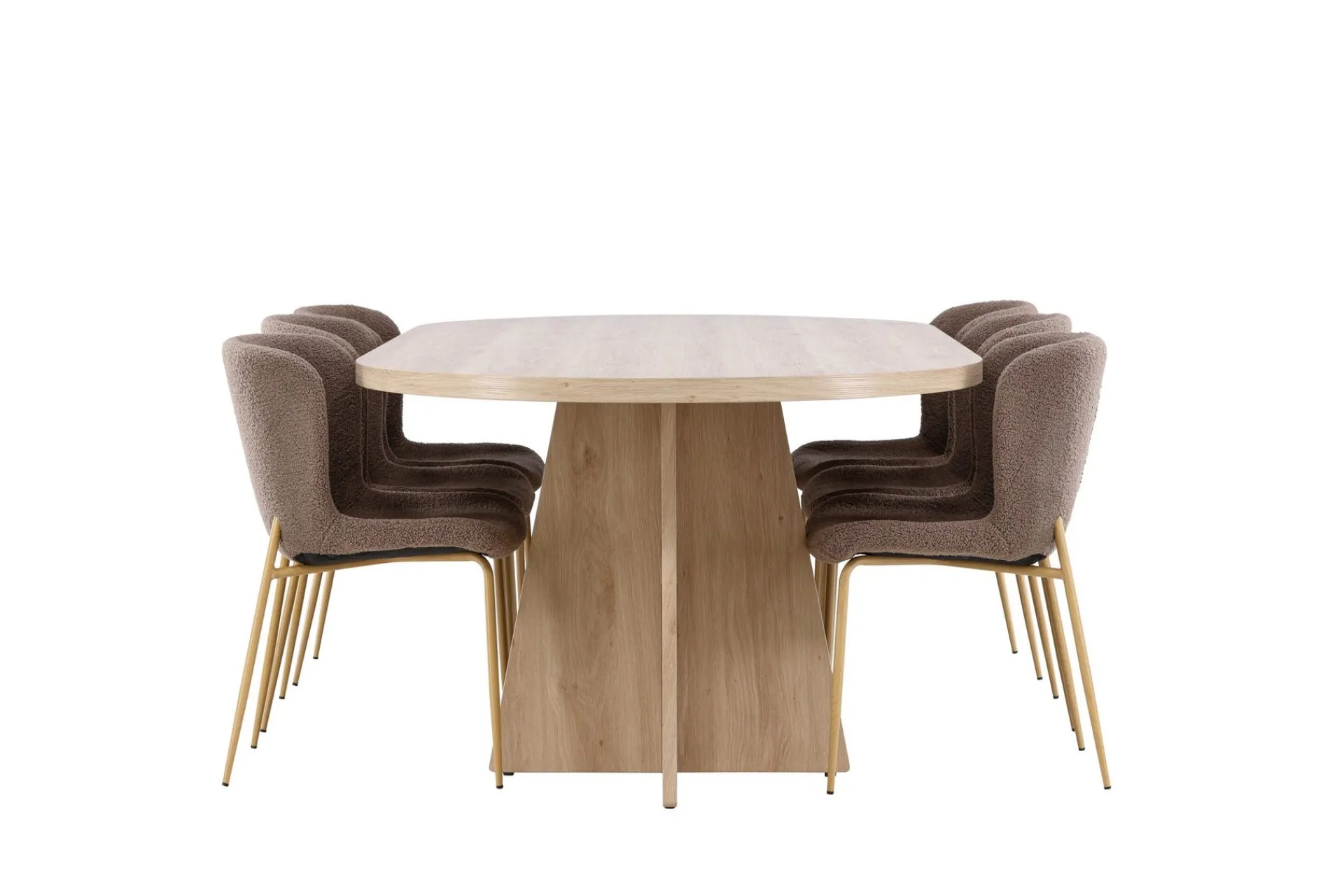 Venture Home Bootcut Spisegruppe 230 cm Rektangulær med 6 Modesto stoler