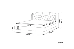 Bedly Sengeramme & Sengestamme-Bordeau Dobbeltseng 160 | 200 cm Beige