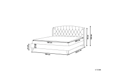 Bedly Bordeau Dobbeltseng 180 | 200 cm
