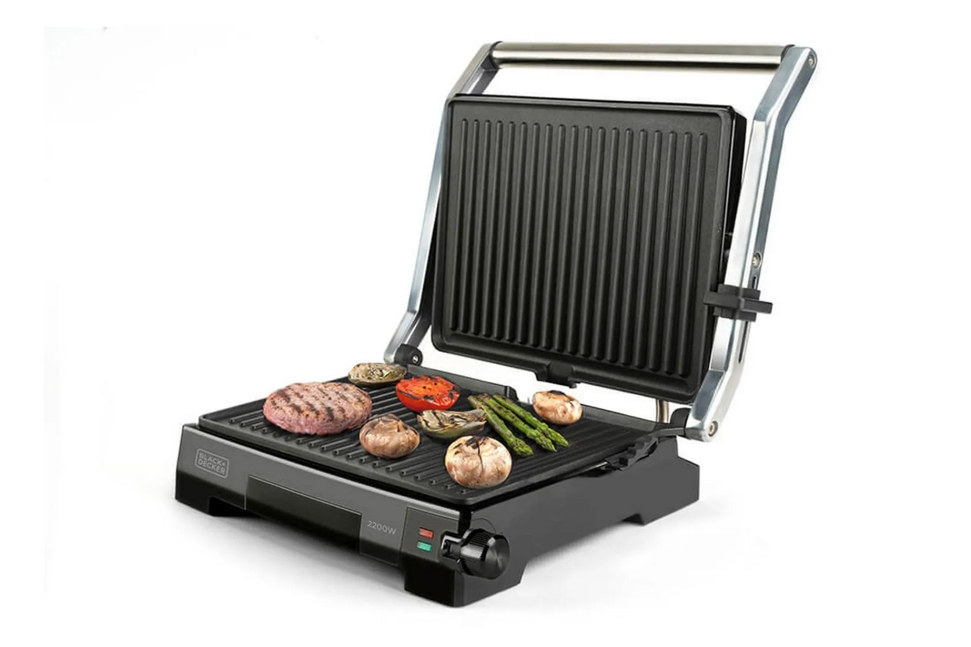 Black+Decker Bordgrill Temp Control 2200W Børstet Stål