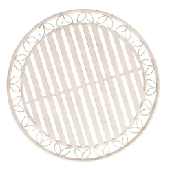 Balkongmøbler-Bord HOME4YOU Jasmine D70x75 cm t metall antikkhvit