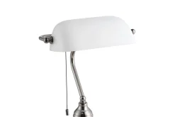 Eglo Bordlampe-Bordlampe Banker Nickel Hvit