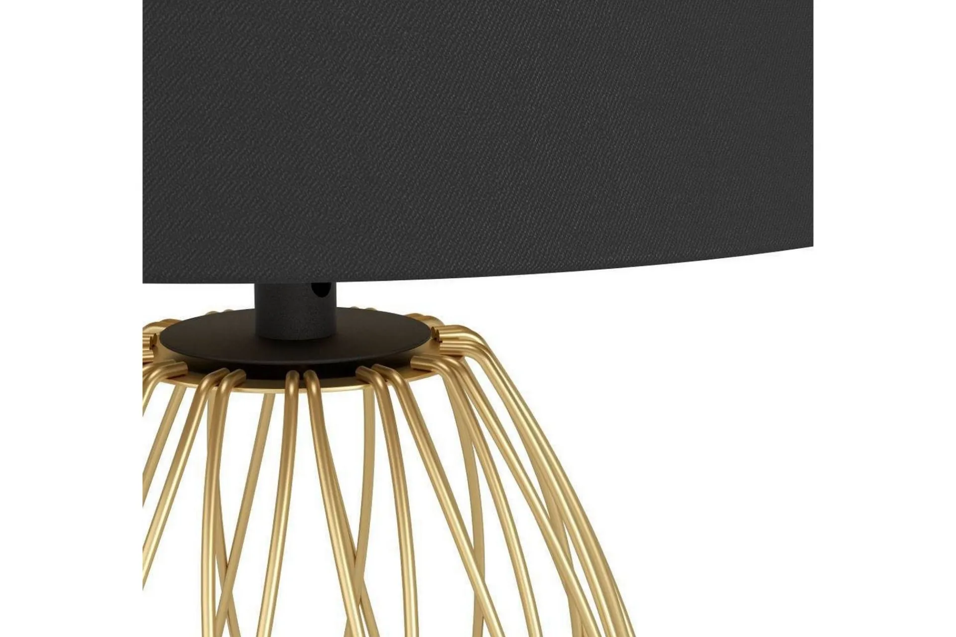 Nattbordslampe|Bordlampe-Bordlampe Eglo Jazminia Messing/Klar Svart,Messing