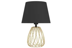 Nattbordslampe|Bordlampe-Bordlampe Eglo Jazminia Messing/Klar Svart,Messing