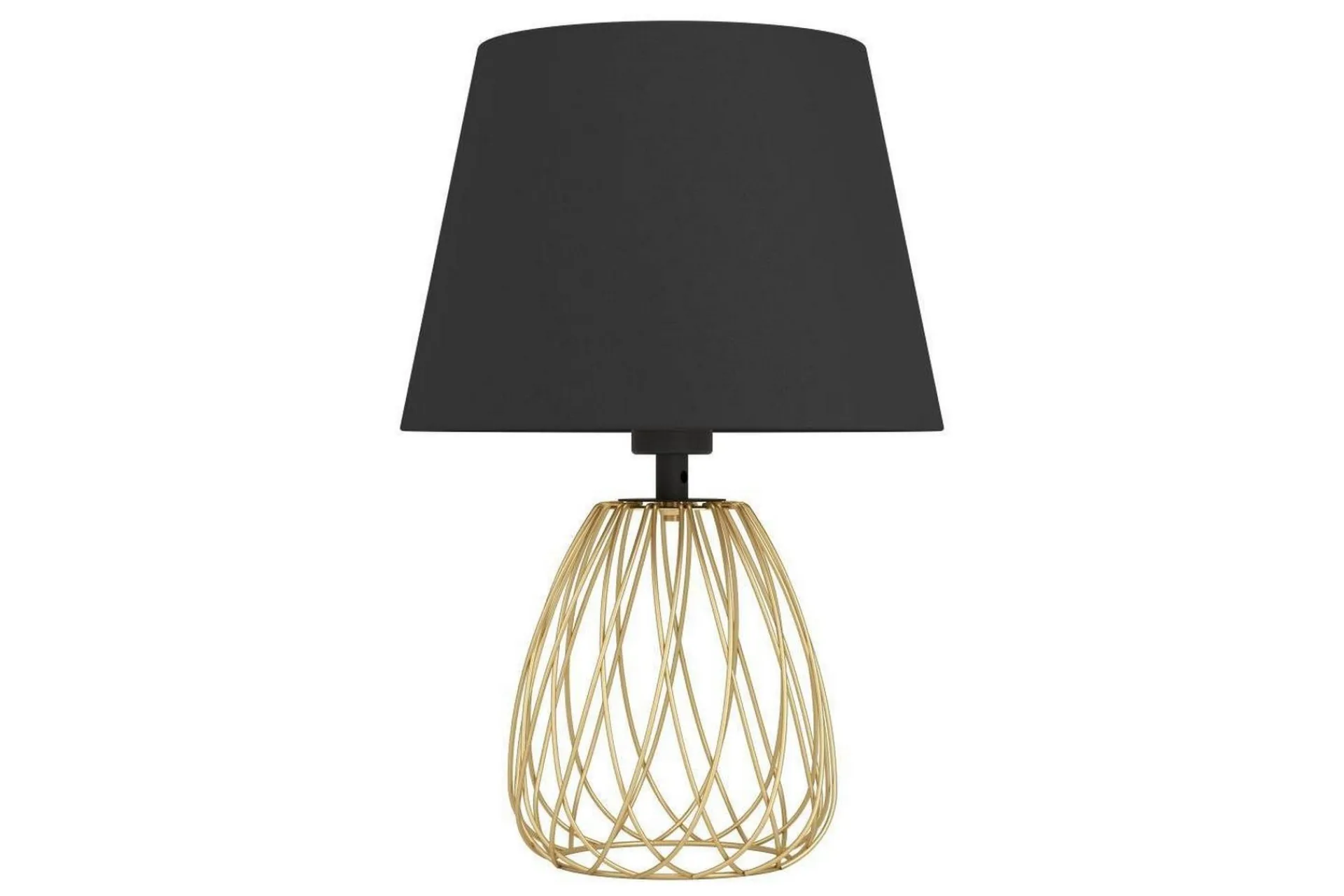 Nattbordslampe|Bordlampe-Bordlampe Eglo Jazminia Messing/Klar Svart,Messing