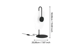 Bordlampe Eglo Larderia Svart/Hvit