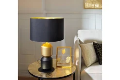 Eglo Nattbordslampe|Bordlampe-Bordlampe Laurignano Svart/Gull Svart,Messing
